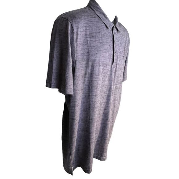 TRAVIS MATHEW FLYING TORTILLA POLO PURPLE SAGE HEATHER Men’s Large Golf - Picture 2 of 10